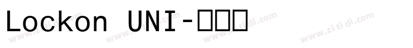 Lockon UNI字体转换